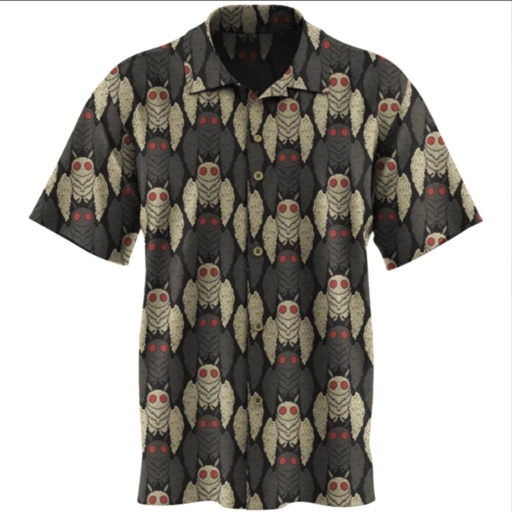 Wicked Clothes Button-Ups Mothman Button-Up Shirt - image 3